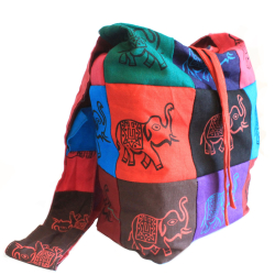 Cotton Patch Sling Bags - elephant